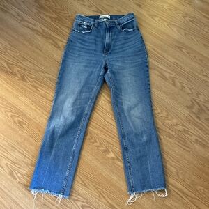 Abercrombie & Fitch Ankle Straight Ultra High Rise Curve Love 4